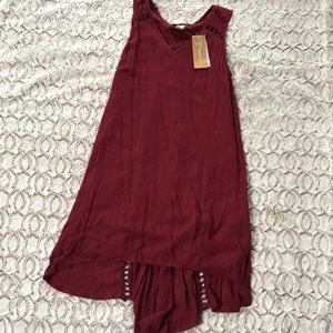 NWT Francesca’s Wine Sundress